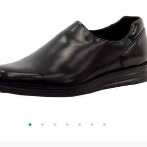 Donald J. Pliner Black Leather Loafers Sleek Design